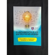 FUNDAMENTALS OF ENTREPRENEURSHIP (ENT300)