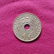 koin kuno 1 cent bolong 1942
