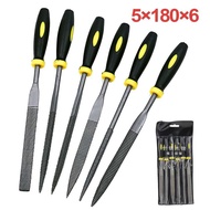 6pcs  Half Round Fitter File Set Kikir Besi Gepeng Bulat 160mm 180mm