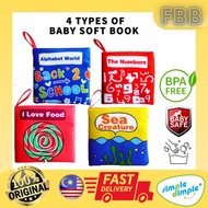 SIMPLE DIMPLE My 1st Soft Baby Book Alphabets , Numbers ,  I Love Food , Sea Creature(4 Types) BPA F