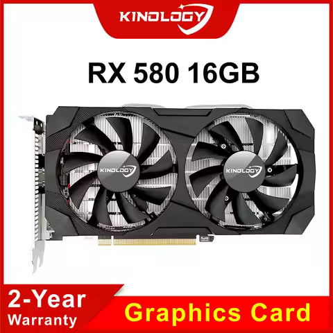 Kinology RX 580 16GB 2048SP Brand New Graphics Card RX588 GPU 16 G Game Video VGA DDR5 AMD Radeon RX