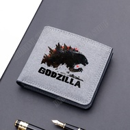 Godzilla Cartoon Anime Folding Wallet Adult Fashion Printed Boys New Moneybag Casual Easy Wallet