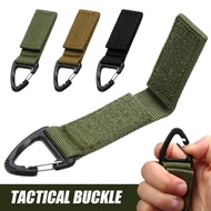 Portable Nylon Webbing Military Hang Buckle Strap Carabiners Tactical Buckle Belt Clips Keychain for Outdoor Camping Hiking