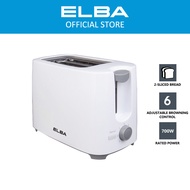 ELBA Toaster ET-G2770(WH) - 2-slice White (700W)