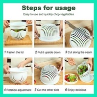 ∇ ◙ Salad Slicer Cutter Chopper Bowl Food Fruit Vegetable Slicer Master