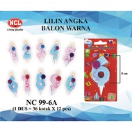 LILIN BALLOON NUMBER CANDLES 0-9