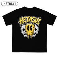 Hetasvi Unisex T-shirt Regular Fit Distro Emoji Skull T-shirt