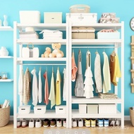 Shelf Wardrobe Open Clothes Rack Large Capacity Simple Wardrobe Rental Dormitory Bedroom Multi-Layer
