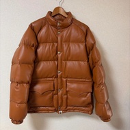 A Bathing Ape 羊皮羽絨外套 啡色 Size L BAPE LEATHER CLASSIC DOWN 木村拓哉羽絨外套 APE
