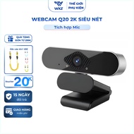 Q20 Laptop PC Webcam with Mic, Super Sharp, High-end Computer Webcam Supports Lighting for Online Le