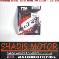 TDR Red Brake Hose 30 Inch - 76 Cm