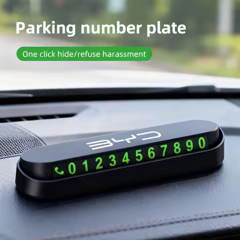 1Pcs Car Temporary Parking Card Phone Number Card Accessories For BYD Tang F3 U8 E6 Atto3 Yuan Plus 