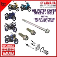 YAMAHA Y15ZR ORIGINAL OIL FILTER COVER SCREW SET / BOLT / SKRU PENAPIS MINYAK HITAM / Y16ZR / MT15 /