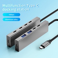 New type-c Splitter usb3.2 gen2Hub10G High-Speed Computer2A2C Adapter Docking Station