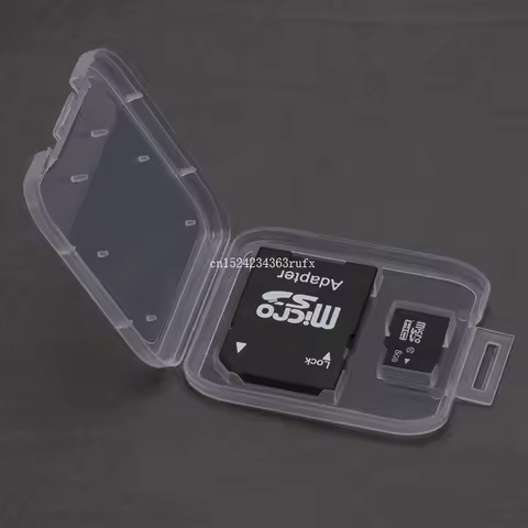 2000 pcs SD TF Card Case Box Transparent Standard SD SDHC Memory Card Case Holder Box Storage Carry 