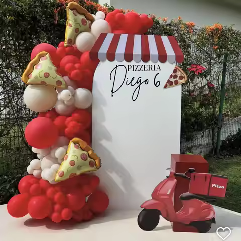 3pcs Pizza Hot Dog Popcorn Donut Burger Aluminum Film Balloon, Food Shaped Balloon Children's Birthd