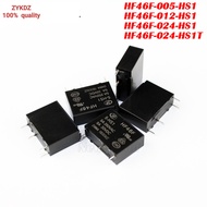 5PCS Relay HF46F-005-HS1 HF46F-012-HS1 HF46F-024-HS1 HF46F-024-HS1T 5V 12V 24V 5A 250VAC DIP4 Direct