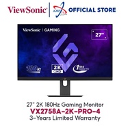 VIEWSONIC VX2758A-2K-PRO-4 27" GAMING MONITOR (27" IPS 2K QHD / 170Hz / 1Ms / HD MI + DP)