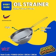 【WCF】Y0802-21CM / Y0802-25CM / Y0802-28CM Stainless Steel High Shape Oil Strainer