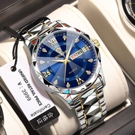 BINBOND Gold Watch For Men Waterproof Original Relo Calendar Luminous Luxury Stainless Watches