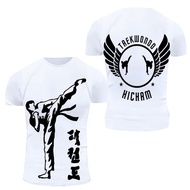 3D Taekwondo Judo Printing T Shirt Fashion Sports Short Sleeves Men Summer Gym Clothing Harajuku Te