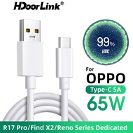 HdoorLink Oppo 65W Super Flash Charge USB C Cable Support VOOC Fast Charging 6.5A Type-C Quick Charger Cordoppo charger type c