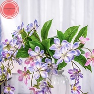 CheeseArrow Jasmine Artificial Hanging Flowers Decorative Balcony Art Artificial Silk Flowers Like Real Hanging Decoration For Wedding sg