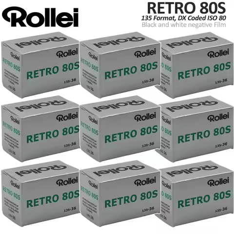 1-10Rolls Rollei Retro 80s 135 35mm Black and White Negative Film Camera Film 36 Exposures For Fujif