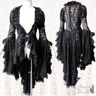 Gothic flare sleeve women's Long dress MF726 size xs-7xl
