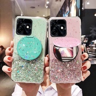 For itel A50 A48 A49 A58 Case Sparkling Star Moon Soft Silicone Transparent Mirror Anti Drop for ite