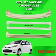 Fastlink Perodua Alza 2009 Front Bumper Depan Skirt ABS Material Lips Skirting Front Depan Skirt 100% New High Quality