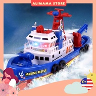 ToyT Baby Care Kids Toy Water Gun Boat Bathing Toys With Light Ship Fire Engine Boat - 6145