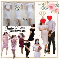 Jade S-M and Plus size available Formal White Dress, Civil Wedding Dress, Ninang, Binyag