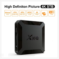 X96Q Android 10 TV Box 4K H313 Quad Core 2.4G WiFi Smart Set Top Box H.265 Streaming Media Player