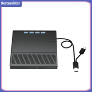 7ใน1 USB 3.0ชนิด C ออปติคอลภายนอกบลูเรย์/ไดรฟ์ดีวีดีพกพาได้บางไดรฟ์ Blu-ray CD DVD สำหรับแล็ปท็อป PC