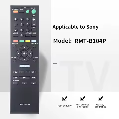 ZF applies to Suitable for Sony DVD Blu-ray Player RMT-B104P Remote Control