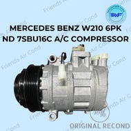 MERCEDES BENZ E-CLASS W210 6PK DENSO 7SBU16C A/C COMPRESSOR | FULLY TESTED | WARRANTY PROVIDED