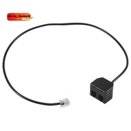 RJ9 4P4C Male To Dual Female Ports Connector Telephone Adapter Cable Wire Telephone extension Cord