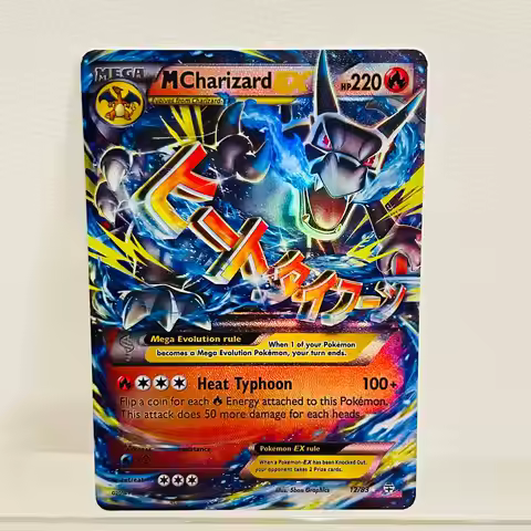 Mega Charizard EX 12/83 English Version Collectible Grade DIY Foil Texture Nice Condition Premium An