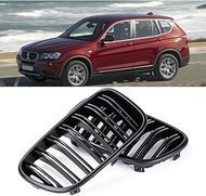 Grille for BMW F25 X3 2010-2013, 1 Pair Double Slat Car Front Kidney Grille Racing Grills