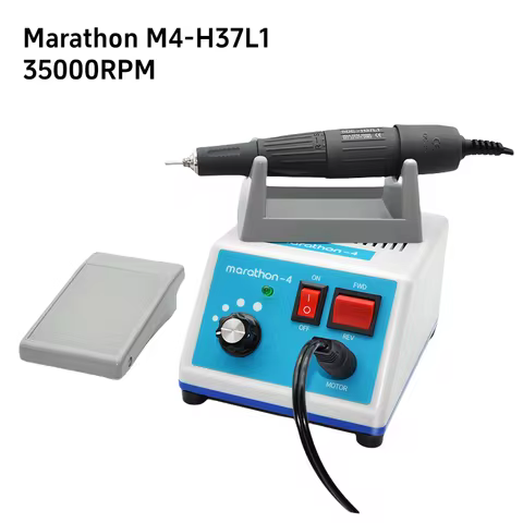 65W Electric Manicure Drill Set Nail Gel Polishing Tool 35000RPM SDE H37L1 Handpiece M4 Micro Motor 