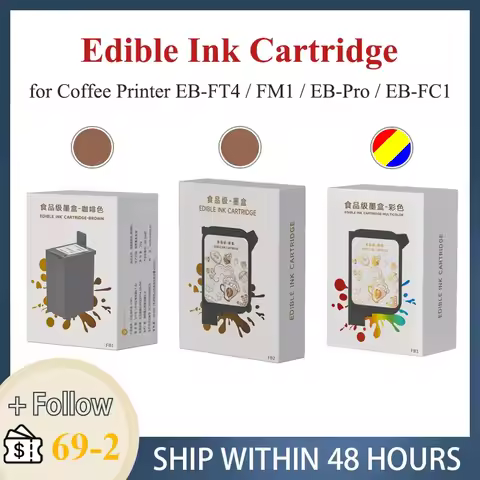 EVEBOT Coffee Printer Ink Cartridge Suitable for EB-FT4 / FM1 / EB-Pro / EB-FC1 Fancy Box Safe and E