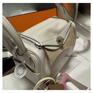 💝全新💝Anson Lo同款‼️奶昔灰愛馬仕HERMES LINDY MINI BAG in Gris pale, Gris meyer