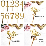 Watak Umur Khas 16th 18th 21st 30th 50th 60th Birthday Acrylic Special Characters Age Numbering Cake
