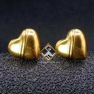 WGS GENUINE US 10K GOLD HEART EARRINGS