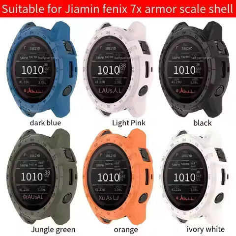 TPU Case for Garmin Fenix 7X Pro 6X 5X Tactix 7 Pro Fenix 7 6 5 Enduro 2 Soft Silicone Transparent C