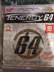 Butterfly Tenergy 64 紅色乒乓球膠皮
