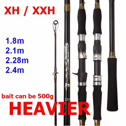 ZZ333 1.8m 2.1m 2.28m 2.4m 5000g Bait 200g or More Snakehead Male Tip Dia 4mm XXH 3.6mm XH Fishing R