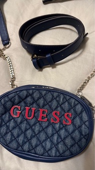 Guess 牛仔肩背包 側背包 腰包