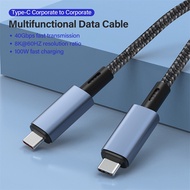 Thunderbolt 4/3 Cable USB4.0 40Gbps USB C to Type C PD 100W 5A 8K@60Hz Data Transfer USB-C Cable for Macbook Pro